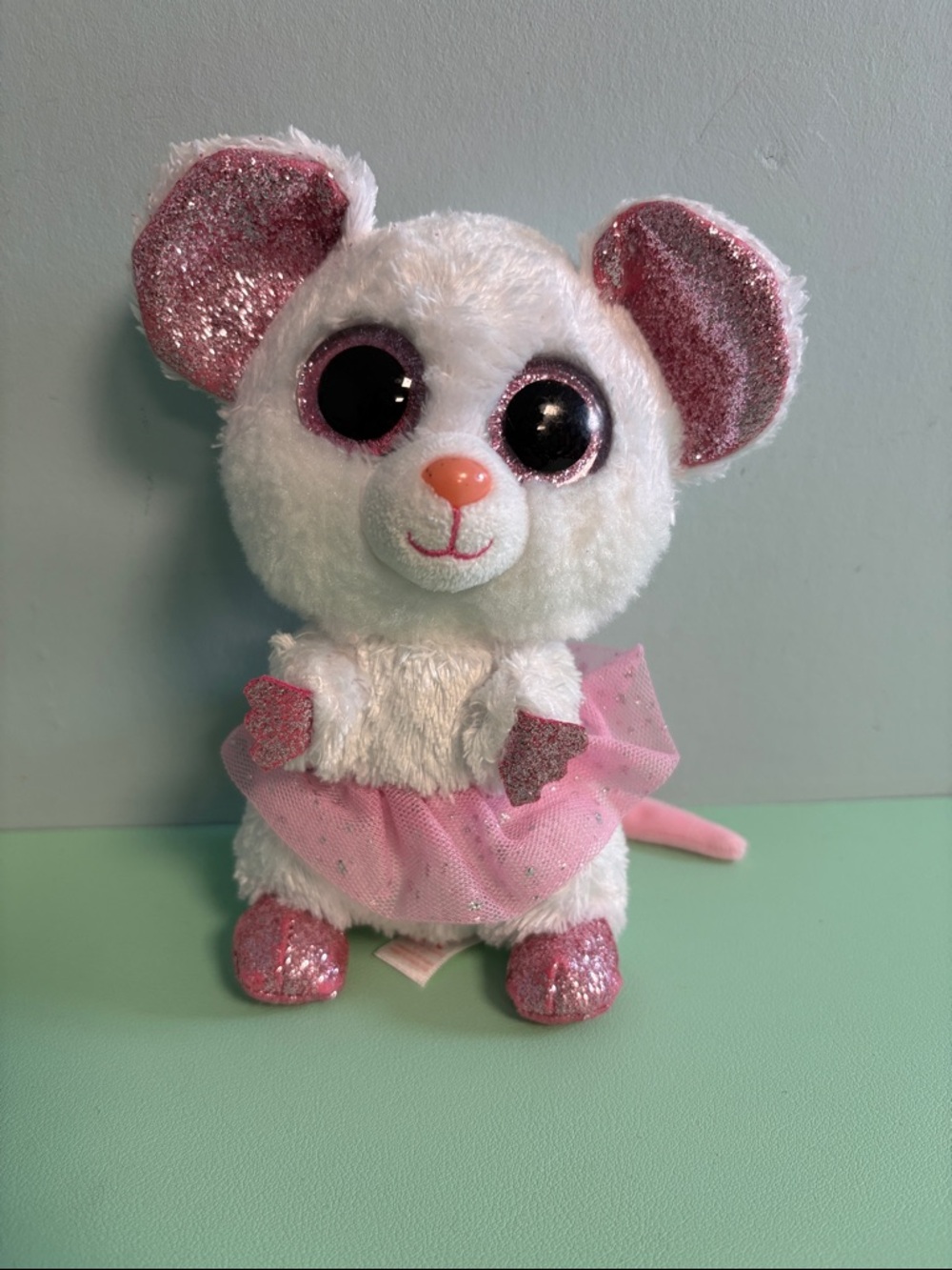 Ty Beanie Boos Nina the Mouse Plush Stuffed Animal, Kids Plush Toy